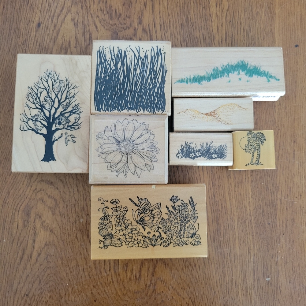 Landscape Themed Rubber Stamps
